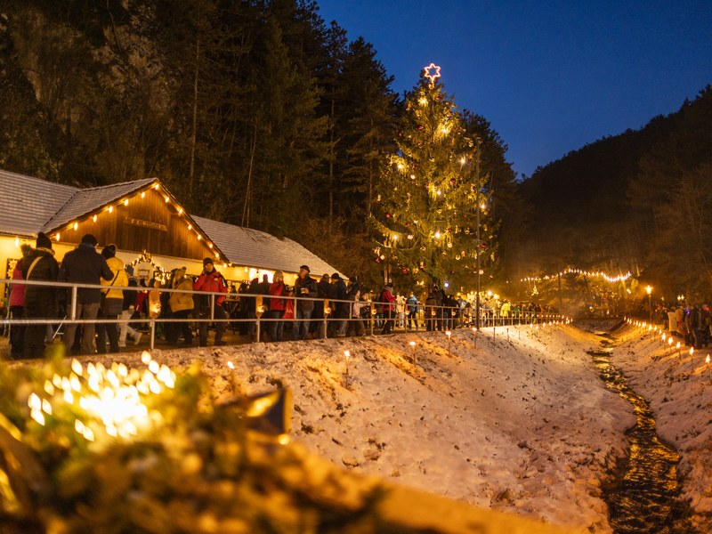 Advent in der Johannesbachklamm